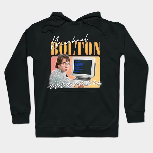 Michael Bolton Office Space Aesthetic 90s Design Hoodie by DankFutura